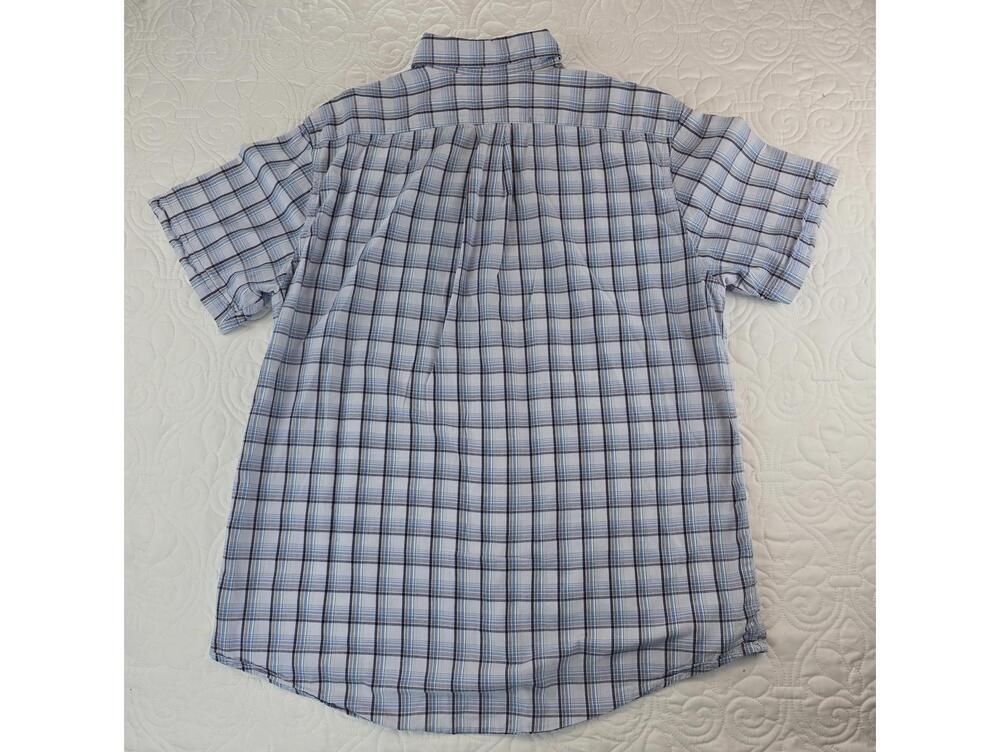 Ralph Lauren Jeans Co Blue Plaid Short Sleeve Button Up Shirt Men’s Size XL - Picture 6 of 6